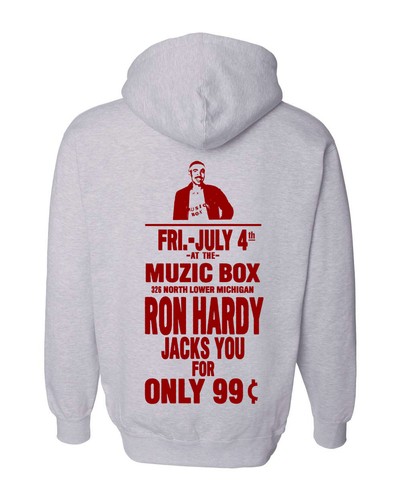 Ron hardy hoodie classic - hardy,
